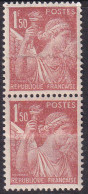 France Variétés  N°652 Paire Impression Sur Raccord  Qualité:** - Sin Clasificación