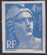 France Variétés  N°718A 4f50 Bleu Non Dentelé  Qualité:** - Sin Clasificación