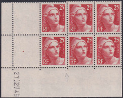 France Variétés  N°729 Bloc De 6 Variété De Piquage  Qualité:** - Non Classificati