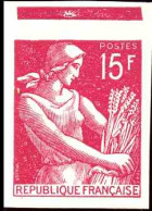 France Variétés  N°1116 15f Moissonneuse Non émis En Rouge  Qualité:(*) - Non Classés