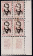 France Variétés  N°1121 Bloc De 4 Impression Maculée Sur 2 Timbres  Qualité:** - Non Classificati