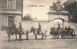 MILITARIA - Armée Belge - Artillerie - Carte Postale Ancienne - Characters