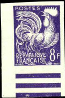 France Variétés Préoblitérés N°109 8f Coq Violet Sans La Surcharge Non Dentelé Cdf  Qualité:** - Non Classés