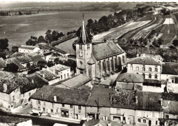 FRANCE - Meuse - Avion Au Dessus De Pagny Sur Meuse - L'Eglise Et Les écoles - Carte Postale Ancienne - Autres & Non Classés