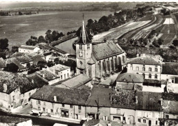 FRANCE - Meuse - Avion Au Dessus De Pagny Sur Meuse - L'Eglise Et Les écoles - Carte Postale Ancienne - Other & Unclassified