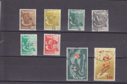 ISRAEL - O / FINE CANCELLED - 1956/1958 - ISRAEL TRIBES, NEW YEAR, SPORT - Gebruikt (zonder Tabs)