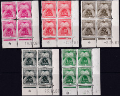 France Coins Datés Taxes N°90/94  Nouveaux Francs 5 Valeurs 1961  Qualité:** - Postage Due