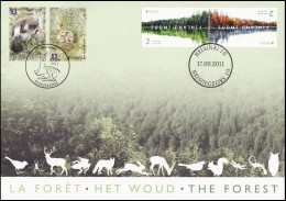 4180/4181°(BL194) CS/HK - La Forêt/Het Woud - Émission Commune Finlande/Gemeenschappelijk Uitgifte Met Finland - EUROPA - Souvenir Cards - Joint Issues [HK]