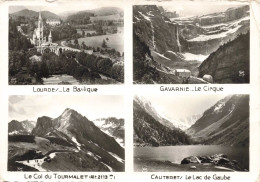 FRANCE - Souvenir Des Pyrénées - Basilique - Col Du Tourmalet - Le Cirque - Lac De Gaube - Carte Postale Ancienne - Autres & Non Classés