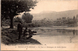 83 BESSE Sur ISSOLE - Le Lac Et Montagne De Saint Quinis - Pêche à La Ligne - Besse-sur-Issole