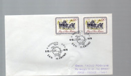 HOG656 - SAN MARINO  1979 ,  Lettera Con Annullo  " ... X GIORNATA UPU ... ". Busta Stanca - UPU (Union Postale Universelle)