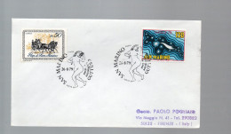 HOG654 - SAN MARINO  1979 ,  Lettera Con Annullo  " ... GUTTUSO ... ". - Storia Postale