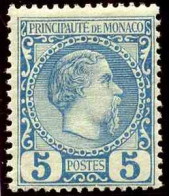 Monaco  N°3 5c Bleu  Qualité:* - Autres & Non Classés