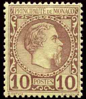 Monaco  N°4 10c Lilas-brun Sur Jaune   Qualité:* - Other & Unclassified