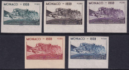 Monaco Non Dentelés N°195/199  Stade Louis 2 5 Valeurs  Qualité:* - Errors And Oddities