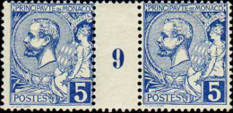 Monaco Millésimes N°13 5c Bleu Millésime 9  Qualité:* - Abarten