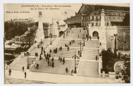 Marseille.Escalier Monumental De La Gare Sain-Charles. - Quartier De La Gare, Belle De Mai, Plombières