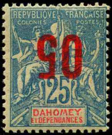 Dahomey  N°37a  Surcharge Renversée  Qualité:* - Andere & Zonder Classificatie