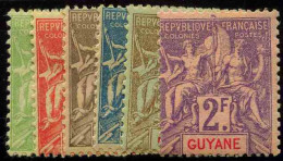 Guyane  N°43/48  6 Valeurs  Qualité:* - Sonstige & Ohne Zuordnung