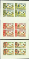 Laos Non Dentelés N°164/166  Croix Rouge Laotienne 3 Feuillets De 4 Non Dentelés  Qualité:** - Laos