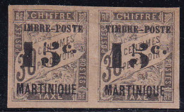 Martinique  N°22  IMBRE Tenant à TIMBRE  Qualité:* - Other & Unclassified