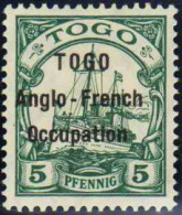 Togo  N°32 5 Pfennig  Vert  Qualité:* - Andere & Zonder Classificatie