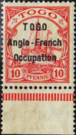 Togo  N°34 10 Pfennig  Rouge Bdf  Qualité:* - Altri & Non Classificati