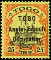 Togo  N°36 25 Pfennig  Rouge Et Noir Sur Jaune  Qualité:** - Autres & Non Classés