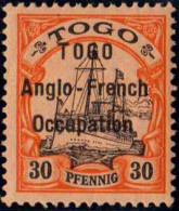 Togo  N°37 30 Pfennig  Rouge Et Noir Sur Saumon  Qualité:* - Autres & Non Classés