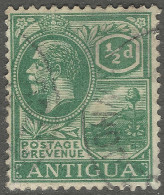 Antigua. 1921-29 KGV. ½d Used. SG 62 - 1858-1960 Kronenkolonie