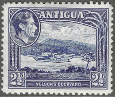 Antigua. 1938-51 KGVI. 2½d MH. SG 102 - 1858-1960 Kronenkolonie