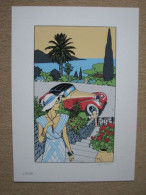 GIARDINO - SERIGRAPHIE COULEURS "PIN-UP & CARS" - FEST. BD AUTOWORLD BRUXELLES - Serigraphies & Lithographies
