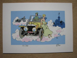 WILL - SERIGRAPHIE COULEURS "PIN-UP & CARS" - FESTIVAL BD AUTOWORLD BRUXELLES - Serigraphies & Lithographies