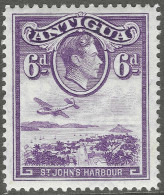Antigua. 1938-51 KGVI. 6d MH. SG 104 - 1858-1960 Crown Colony