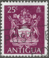 Antigua. 1970 Coil Stamps. 25c Used. SG 259A - 1960-1981 Ministerial Government