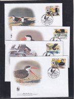 Thème Oiseaux - Guinée - Série De 4 Enveloppes - TB - Altri & Non Classificati