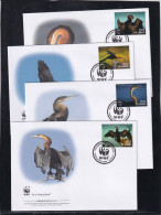 Thème Oiseaux - Gambie - Série De 4 Enveloppes - TB - Andere & Zonder Classificatie