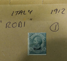 ITALY  STAMPS  RODI  1908   (1) ~~L@@K~~ - Egeo
