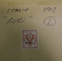ITALY  STAMPS  RODI  1908   (2) ~~L@@K~~ - Egeo