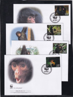 Thème Singes - Guyane - Série De 4 Enveloppes - TB - Monkeys