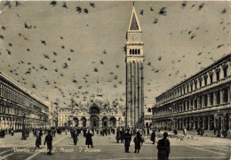 ITALIE - Venezia - Piazza S Marco - J Piccioni - Animé - Carte Postale Ancienne - Venetië (Venice)