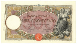 500 LIRE CAPRANESI MIETITRICE TESTINA DECRETO 15/03/1925 SPL- - Andere