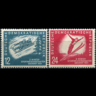 DDR 1951 - Scott# 76-7 Winter Sport Matches Set Of 2 MNH - Ungebraucht