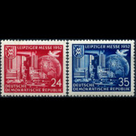 DDR 1952 - Scott# 108-9 Leipzig Fair Set Of 2 MNH - Ungebraucht