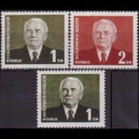 DDR 1953 - Scott# 120-1+120a Pres.Pieck Set Of 3 MNH - Ungebraucht