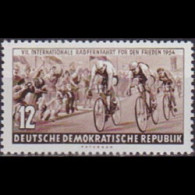 DDR 1954 - Scott# 208 Bicycle Race 12p MNH - Ungebraucht