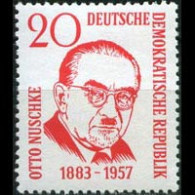 DDR 1958 - Scott# 417 Pres.Nuschke Set Of 1 MNH - Ungebraucht