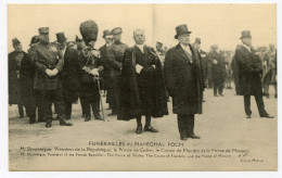 Funérailles Du Maréchal Foch.M. Doumergue Président De La République.le Prince De Galles.le Comte De Flandre Et Le Princ - Funérailles