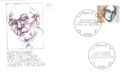 Germany:FDC, 100. Geburtstag Martin Niemöller, 1992 - 1991-2000