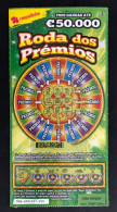 114 L, Lottery Tickets, Portugal, « Raspadinha », « RODA DOS PREMIOS, Pode Ganhar Até € 50.000 », # 554 - Billets De Loterie